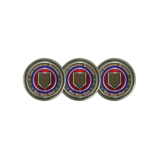 1st Infantry Division “Big Red One” Golf Ball Marker (3 Up)
