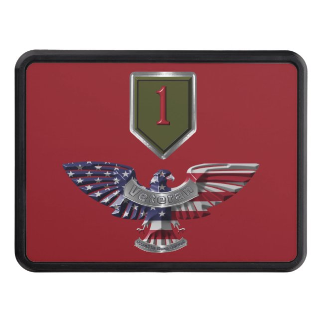 1st Infantry Division “Big Red One” Hitch Cover (Front)