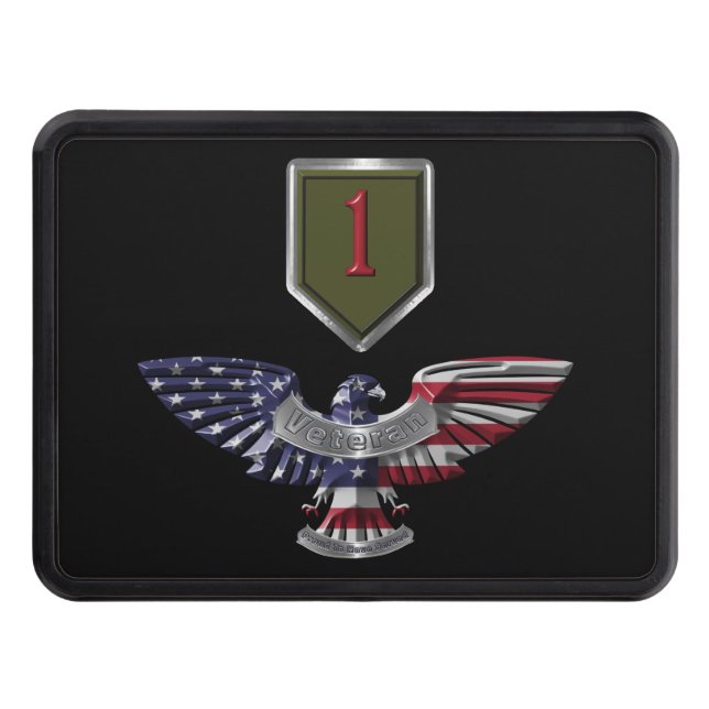 1st Infantry Division “Big Red One” Hitch Cover (Front)