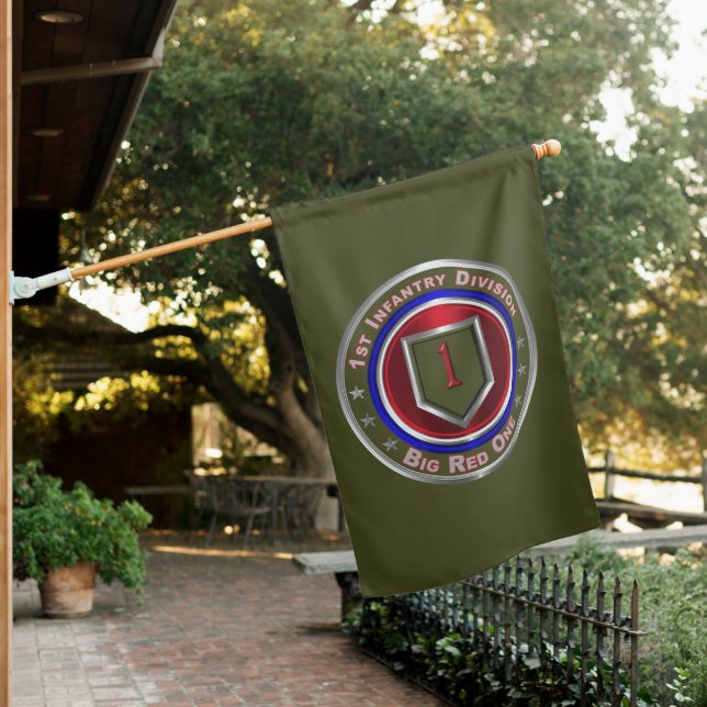 1st Infantry Division “Big Red One”  House Flag (In SItu)