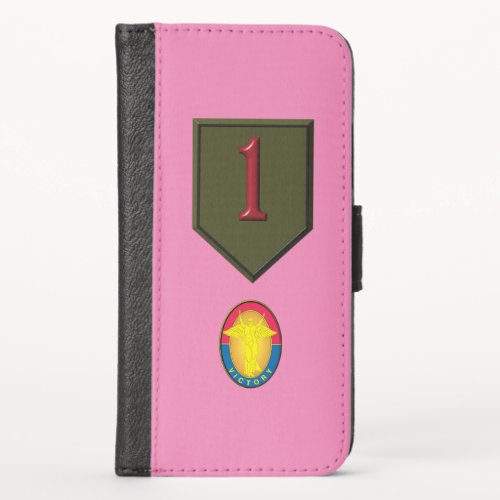 1st Infantry Division Big Red One iPhone X Wallet Case