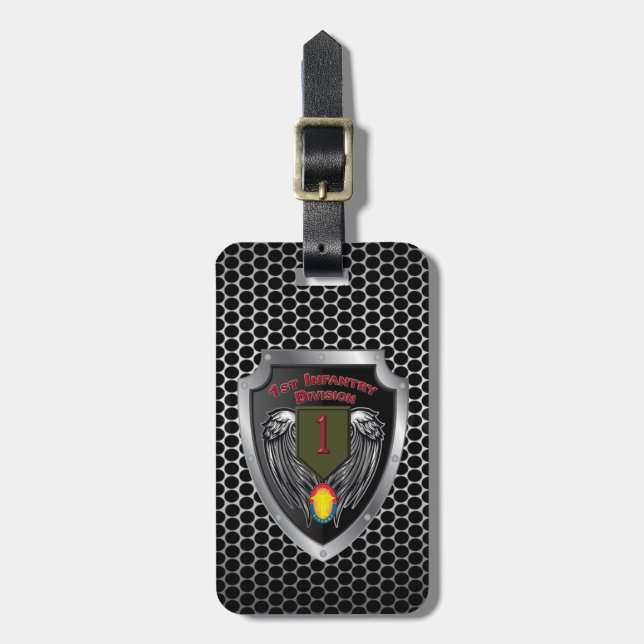 1st Infantry Division “Big Red One” Luggage Tag (Front Vertical)