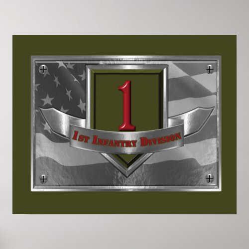 1st Infantry Division âœBig Red Oneâ   Poster