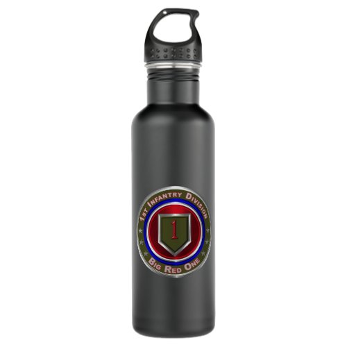 1st Infantry Division Big Red One Stainless Steel Water Bottle