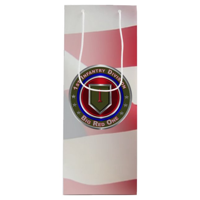 1st Infantry Division “Big Red One” Wine Gift Bag (Front)