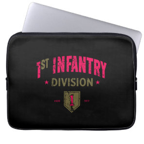 1st Infantry Division "BRO" Distressed Laptop Sleeve