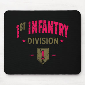 1st Infantry Division "BRO" Distressed Mouse Pad
