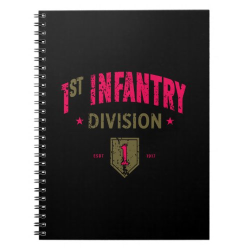 1st Infantry Division BRO Distressed Notebook