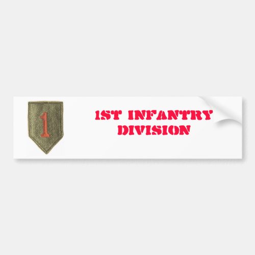 1st Infantry Division Bumper Sticker