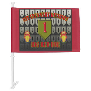 1st Infantry Division Car Flag