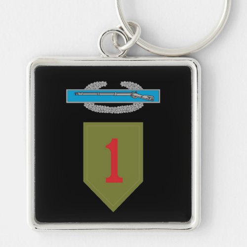 1st Infantry Division CIB Keychain
