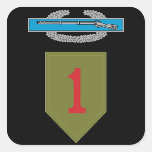1st Infantry Division CIB Sticker