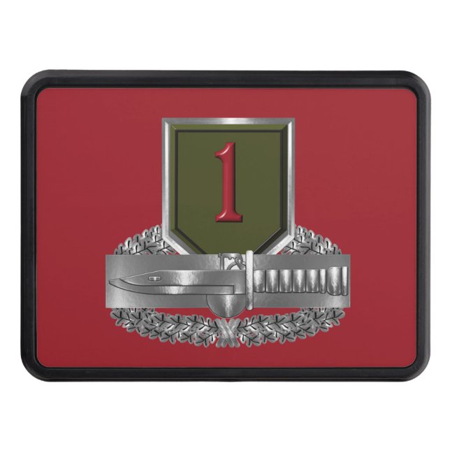 1st Infantry Division “Combat Action Badge” Hitch Cover (Front)