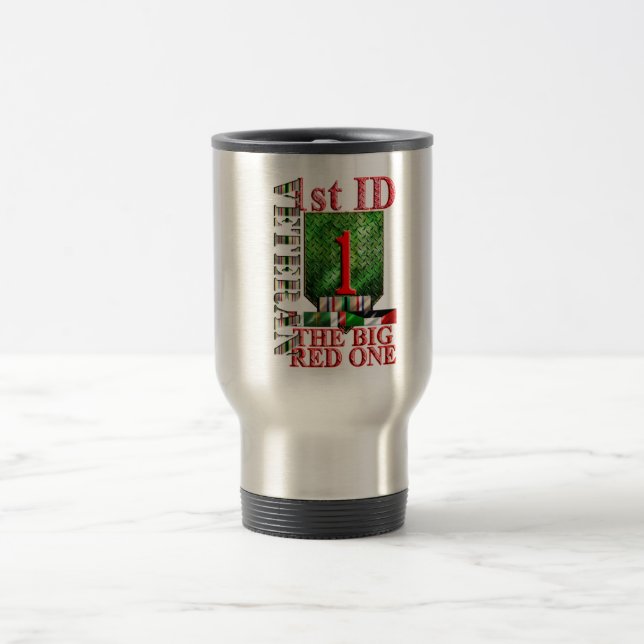 1st Infantry Division Desert Storm Veteran Travel Mug (Center)