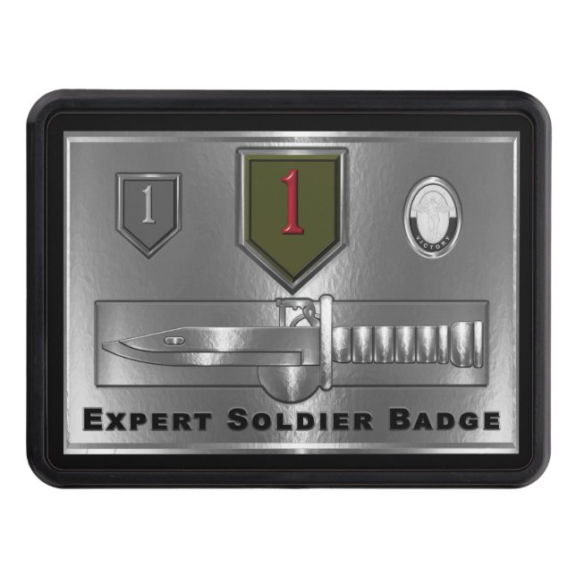 1st Infantry Division “Expert Soldier Badge” Hitch Cover (Front)