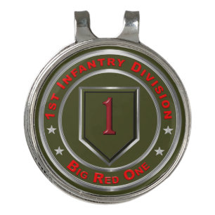 1st Infantry Division  Golf Hat Clip