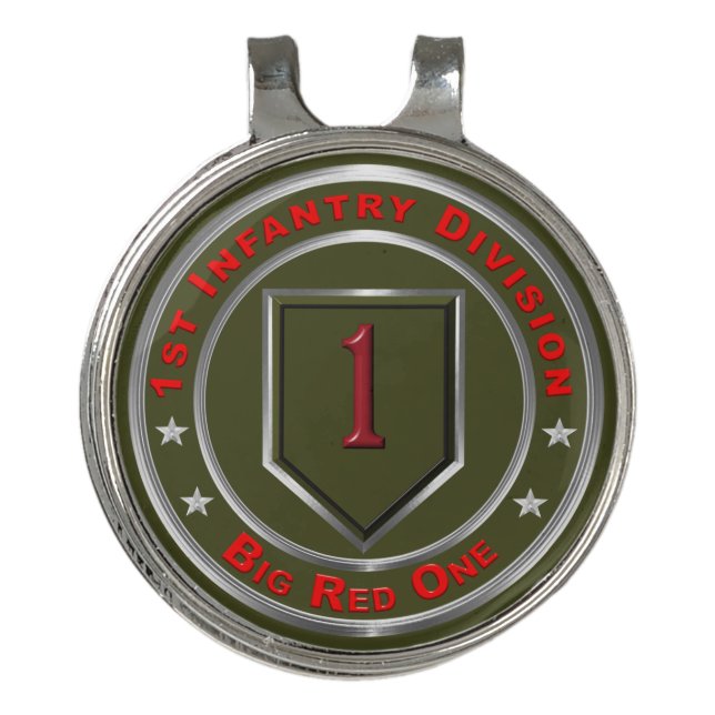 1st Infantry Division  Golf Hat Clip (Front)