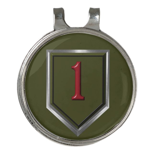 1st Infantry Division  Golf Hat Clip (Front)