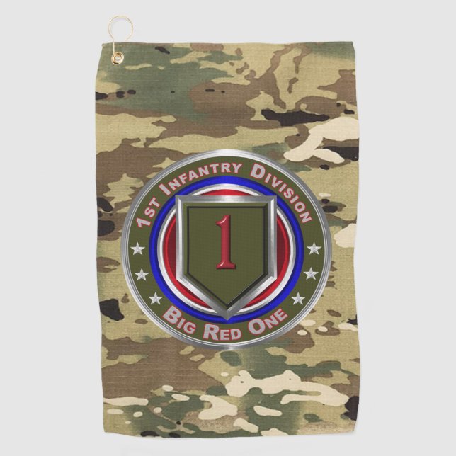 1st Infantry Division  Golf Towel (Front)