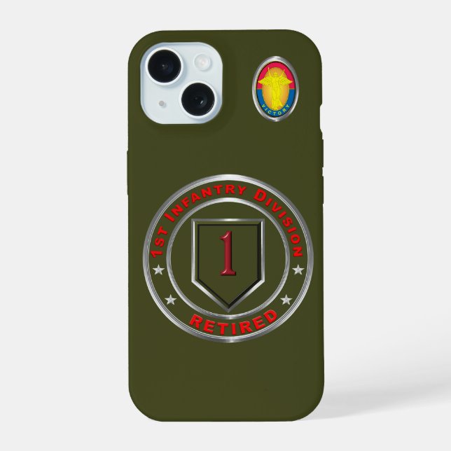 1st Infantry Division  Iphone Case (Back)