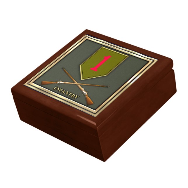 1st Infantry Division Keepsake Box (Side)