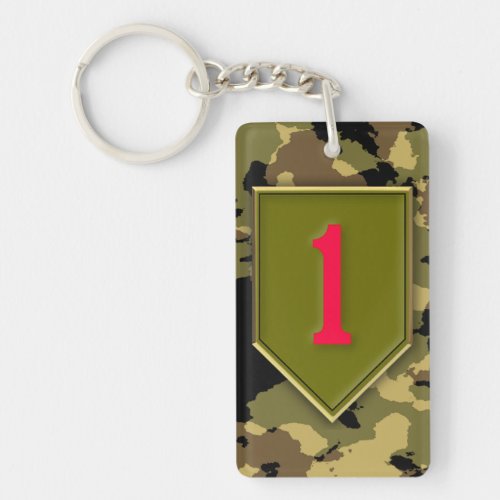 1st Infantry Division Keychain