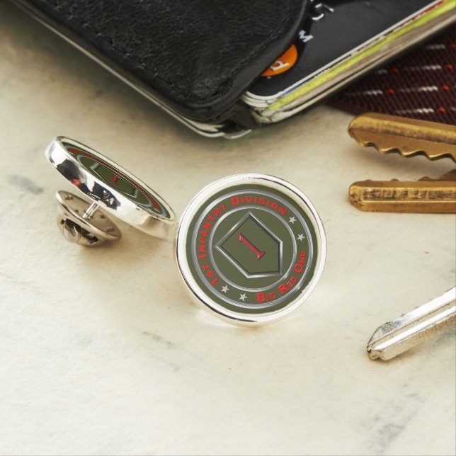 1st Infantry Division  Lapel Pin (In Situ)