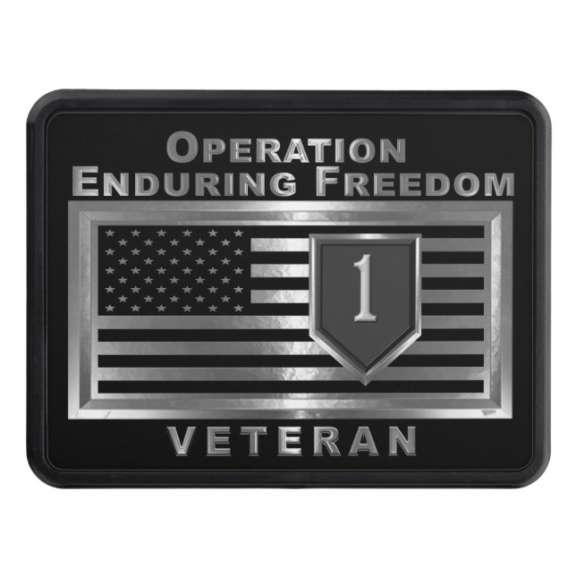 1st Infantry Division Operation Enduring Freedom Hitch Cover (Front)