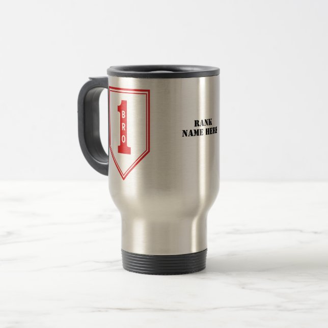 1st Infantry Division Patch (United States) Travel Mug (Front Left)