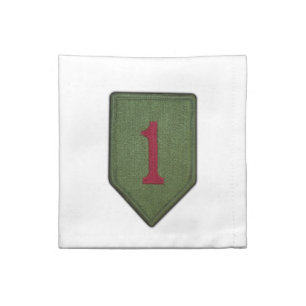 1st infantry division patch vets Napkin