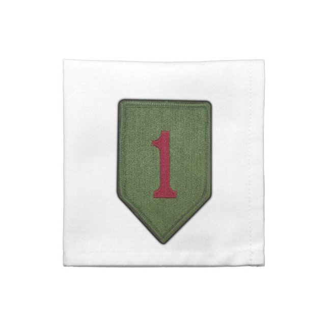 1st infantry division patch vets Napkin (Quarter Fold)