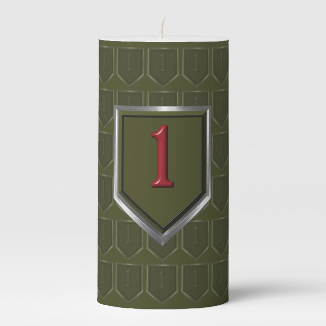 1st Infantry Division  Pillar Candle (Front)