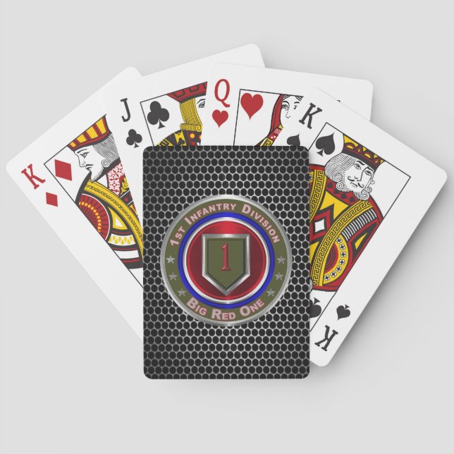 1st Infantry Division Poker Cards (Back)