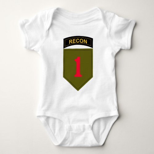 1st Infantry Division Recon Baby Bodysuit
