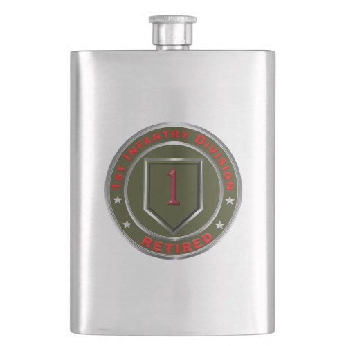 1st Infantry Division Retired Flask