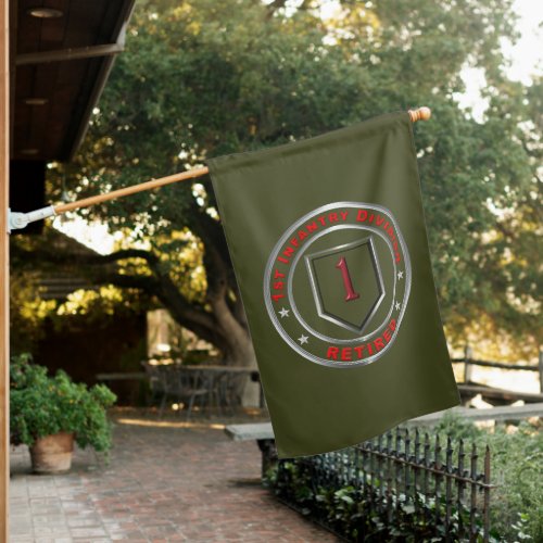 1st Infantry Division Retired House Flag