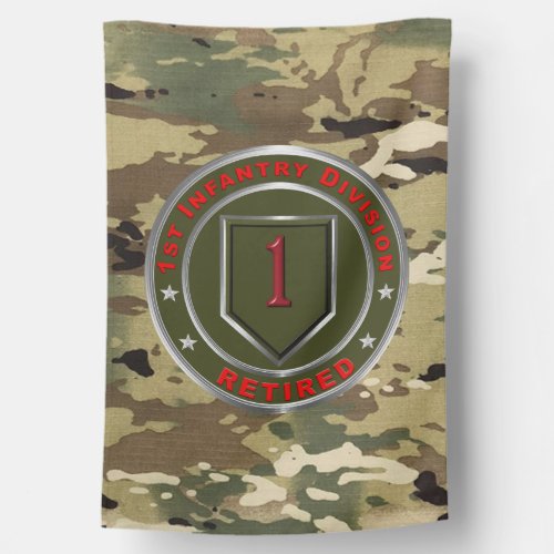 1st Infantry Division  Retired  House Flag