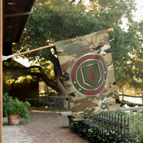1st Infantry Division Retired House Flag