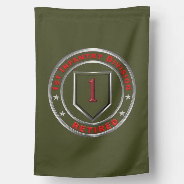 1st Infantry Division  Retired  House Flag (Back)