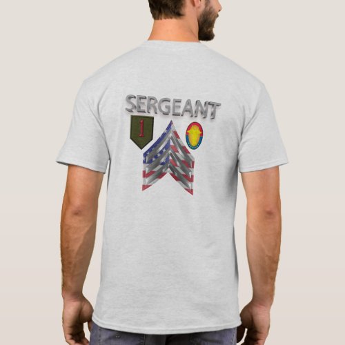 1st Infantry Division Sergeant T_Shirt