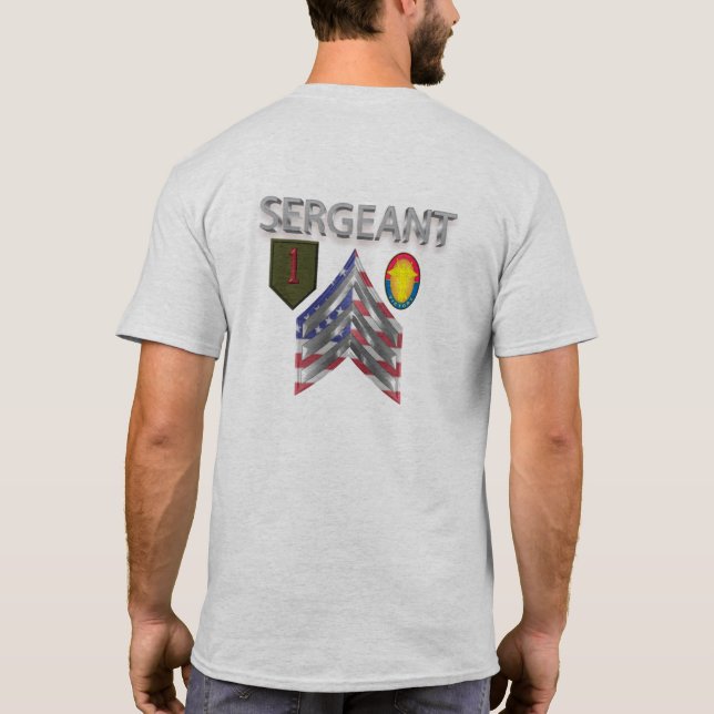 1st Infantry Division Sergeant T-Shirt (Back)