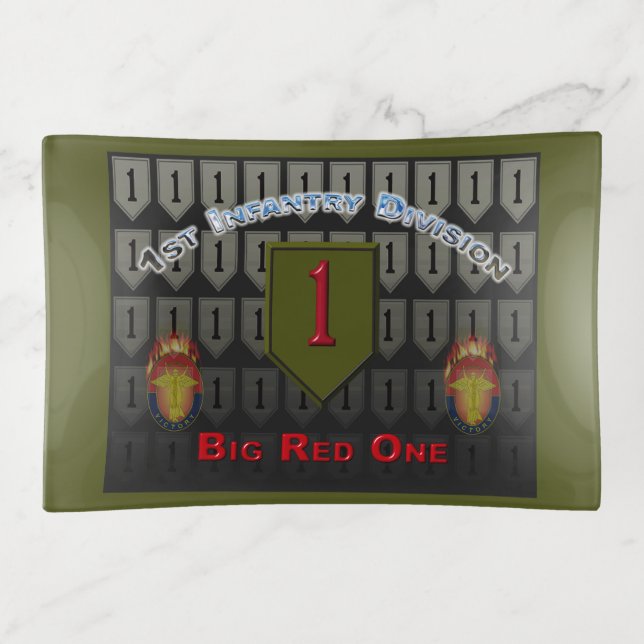 1st Infantry Division  Trinket Tray (Front)