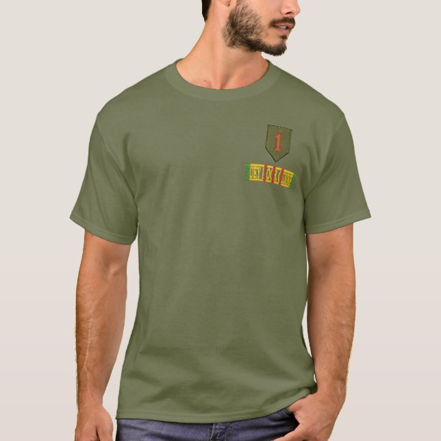 1st Infantry Division UH-1 Huey Door Gunner Shirt (Front)