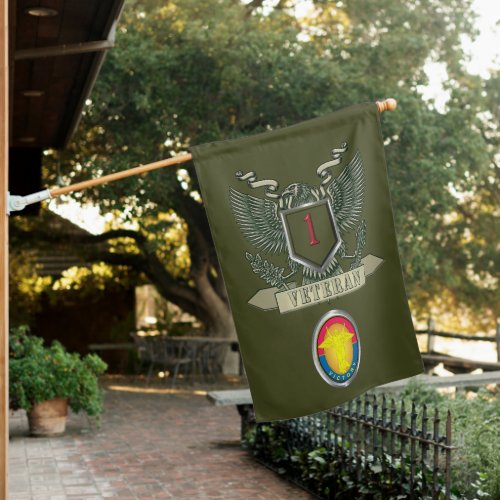 1st Infantry Division Veteran House Flag