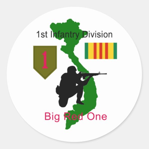 1st Infantry Division Vietnam Vet Stickers