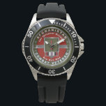 1st Infantry Division  Watch<br><div class="desc">Display your pride in our Army's famed 1st Infantry Division – Old Ironsides Afghanistan Veteran! This special designed 1st Infantry Division Keepsake Watch makes a wonderful gift for your Favorite Tanker! The 1st Infantry Division is our only active-duty Infantry Division and is indeed the Main Armor Warfighter has a time...</div>