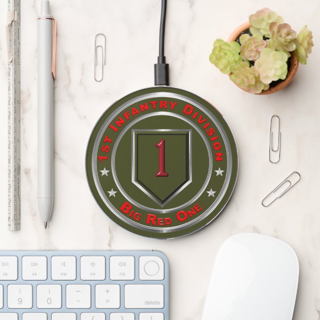 1st Infantry Division   Wireless Charger (Desk)