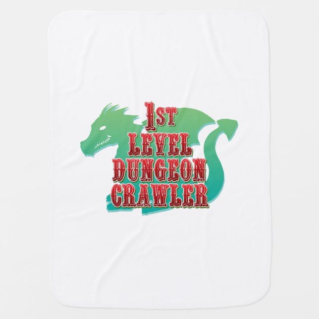1st Level Dungeon Crawler Baby Blanket (Front)