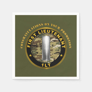 1st Lieutenant 1LT Promotion Napkins