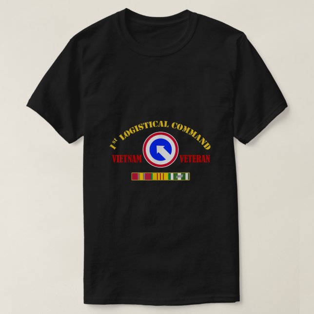 1st Logistical Command Vietnam Veteran Veterans Da T-Shirt (Design Front)